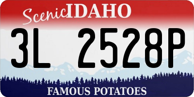 ID license plate 3L2528P