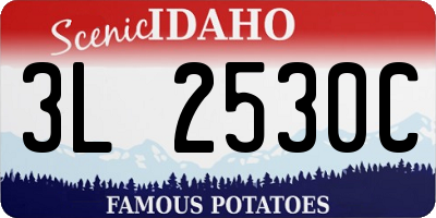 ID license plate 3L2530C
