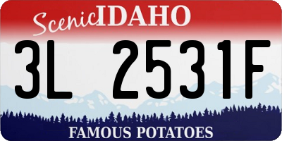 ID license plate 3L2531F