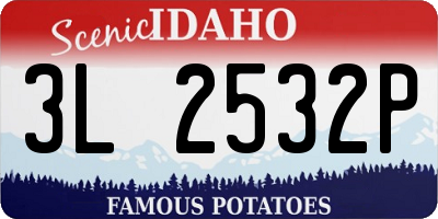 ID license plate 3L2532P