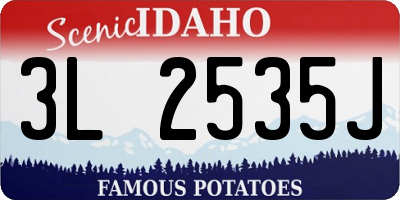 ID license plate 3L2535J