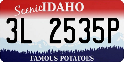 ID license plate 3L2535P