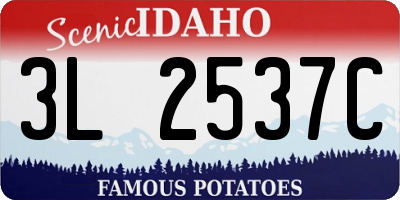 ID license plate 3L2537C