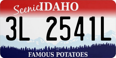 ID license plate 3L2541L
