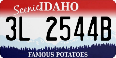 ID license plate 3L2544B