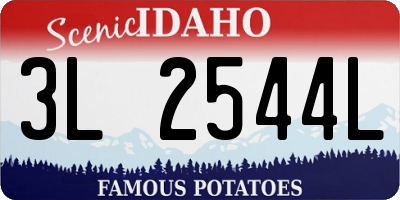 ID license plate 3L2544L