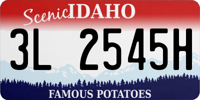 ID license plate 3L2545H