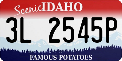 ID license plate 3L2545P