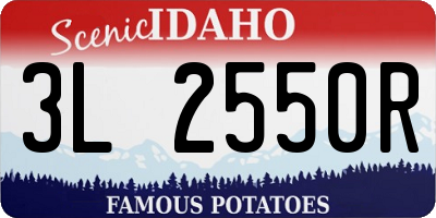 ID license plate 3L2550R