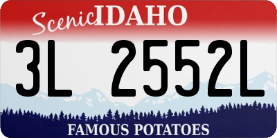 ID license plate 3L2552L