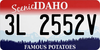 ID license plate 3L2552V