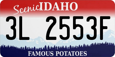 ID license plate 3L2553F