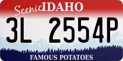 ID license plate 3L2554P