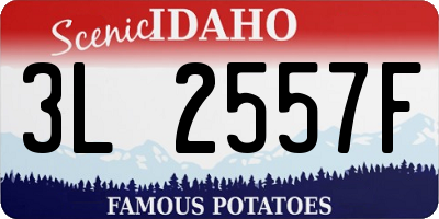 ID license plate 3L2557F