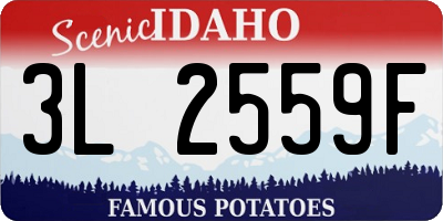 ID license plate 3L2559F