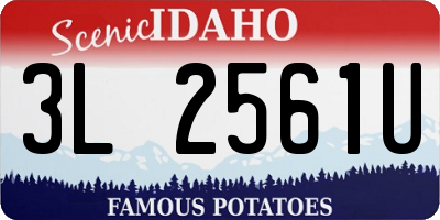ID license plate 3L2561U