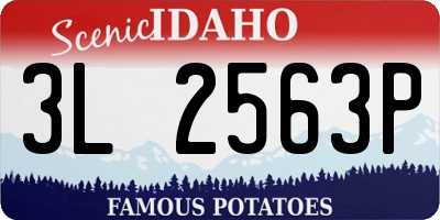 ID license plate 3L2563P