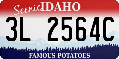 ID license plate 3L2564C