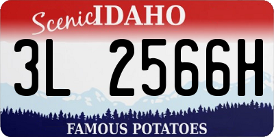 ID license plate 3L2566H