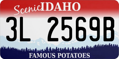 ID license plate 3L2569B