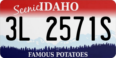 ID license plate 3L2571S