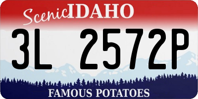ID license plate 3L2572P
