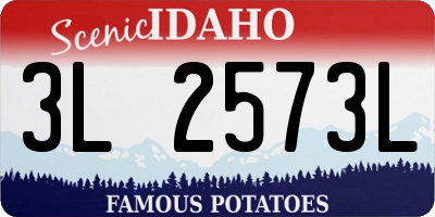 ID license plate 3L2573L