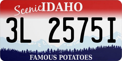 ID license plate 3L2575I