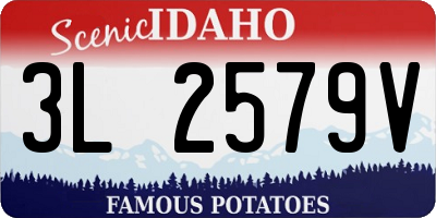 ID license plate 3L2579V