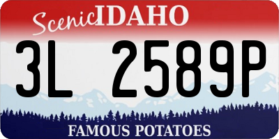 ID license plate 3L2589P