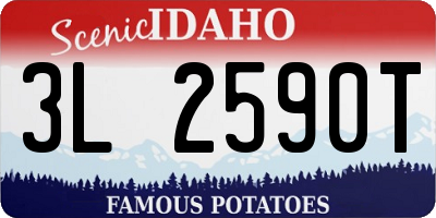 ID license plate 3L2590T