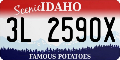 ID license plate 3L2590X