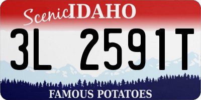 ID license plate 3L2591T