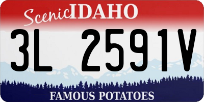ID license plate 3L2591V