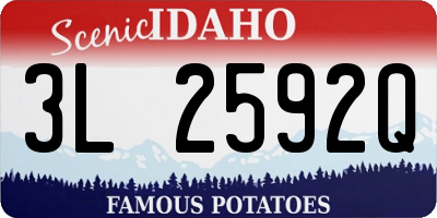 ID license plate 3L2592Q