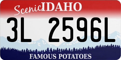 ID license plate 3L2596L