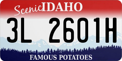 ID license plate 3L2601H