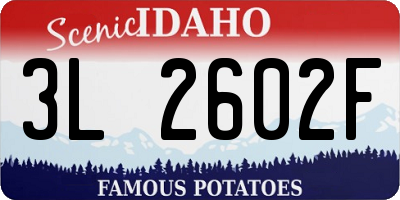 ID license plate 3L2602F