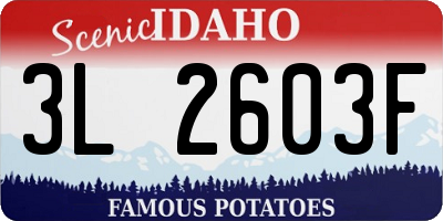 ID license plate 3L2603F