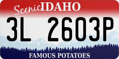 ID license plate 3L2603P
