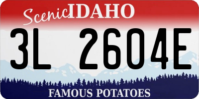 ID license plate 3L2604E
