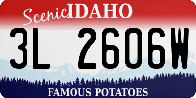 ID license plate 3L2606W