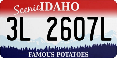ID license plate 3L2607L
