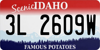 ID license plate 3L2609W