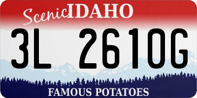 ID license plate 3L2610G
