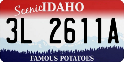 ID license plate 3L2611A