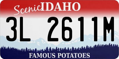 ID license plate 3L2611M