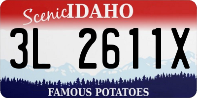 ID license plate 3L2611X