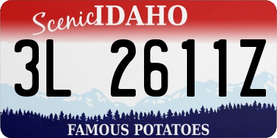 ID license plate 3L2611Z