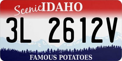 ID license plate 3L2612V